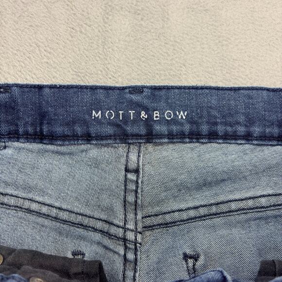 Mott & Bow Men's Slim Staple Jeans Women's 29x30 Blue Italian Denim High-Rise - Picture 4 of 11